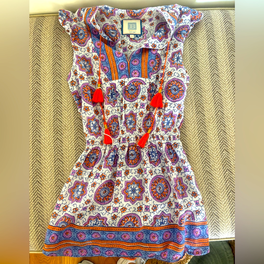 BELL BY ALICIA BELL Kids Sundress with Beaded Tassels Size 8